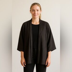 B83 Womens Eskandar Textured Cardigan Sweater Size 2